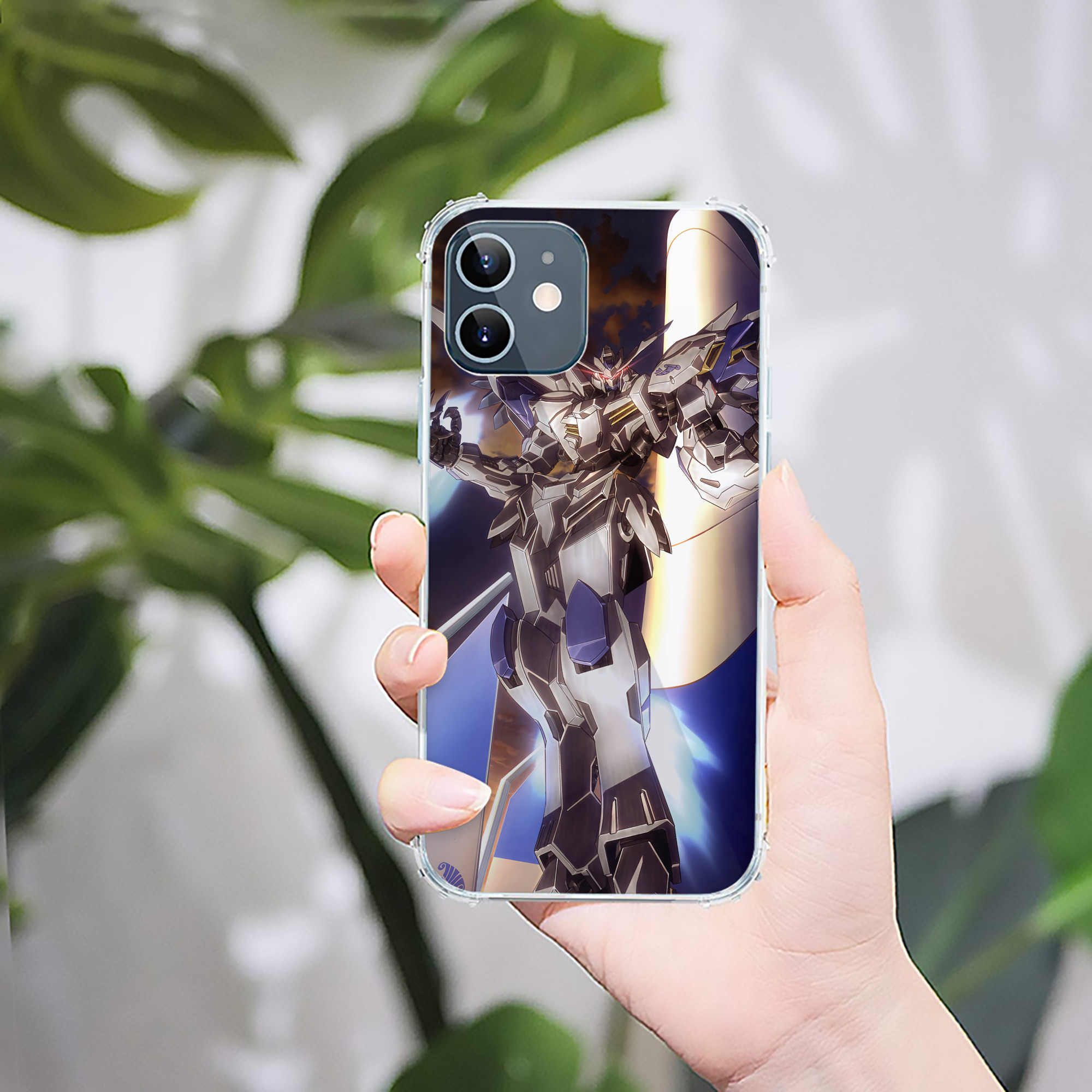 （画像用） 機動戦士ガンダム Mobile Suit Gundam 【iPhone 12シリーズ対応】透明スマホケース（クリアソフトケース）